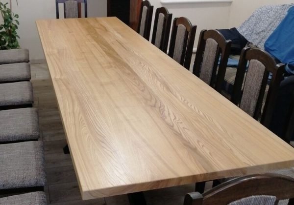 Столешница из массива дерева в натуральном цвете покрытая маслом HARD TOP OIL