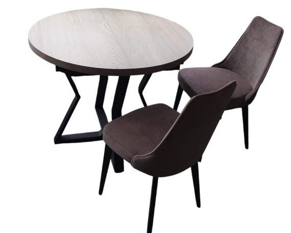 стол круглый раскладной-ST-048-0006