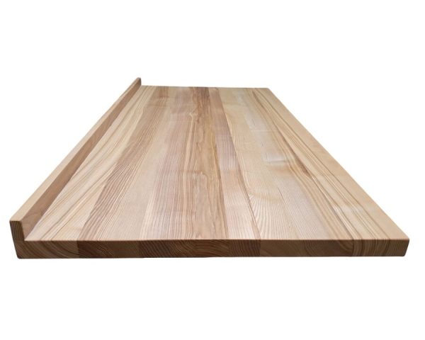 деревянная столешница из ясеня с бортиком